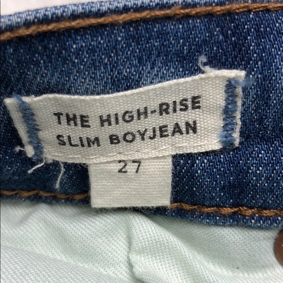 LAST ONE MADEWELL HIGH RISE SLIM BOYJEAN PAINTER - Picture 5 of 6